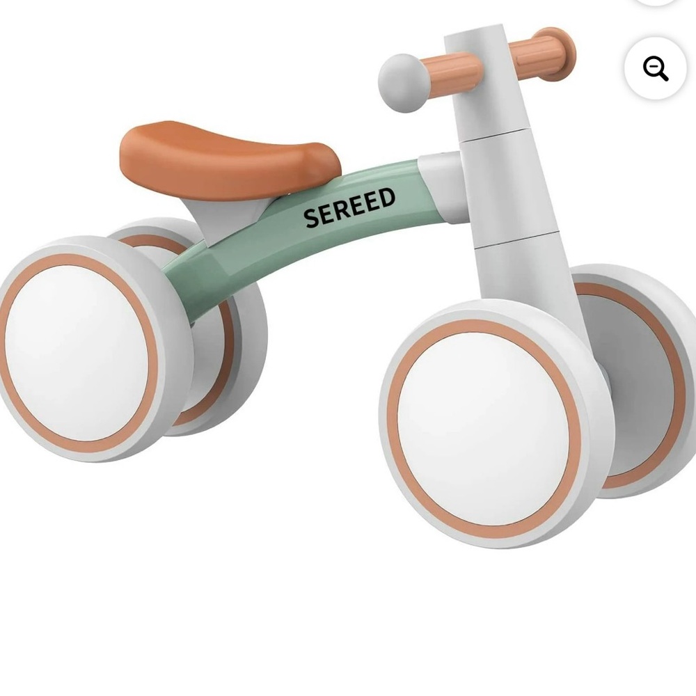 UMATOLL Kids Balance Bike - Green and Tan Unisex